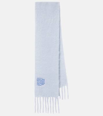 Embroidered mohair and wool-blend scarf | Loewe