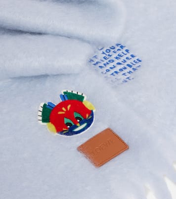 Embroidered mohair and wool-blend scarf | Loewe