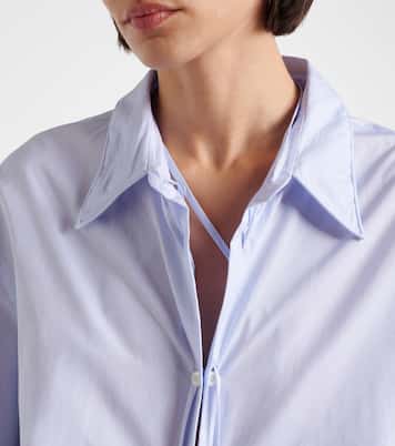 Gathered cotton shirt | Prada