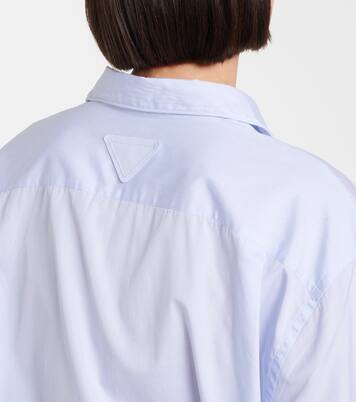 Gathered cotton shirt | Prada