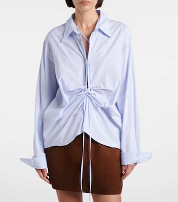 Gathered cotton shirt | Prada