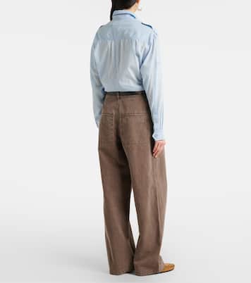 Nadine cotton and linen wide-leg pants | Marant Etoile