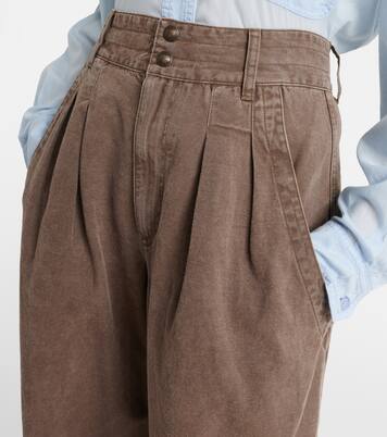 Nadine cotton and linen wide-leg pants | Marant Etoile