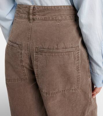 Nadine cotton and linen wide-leg pants | Marant Etoile