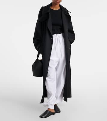 Cotton-blend barrel-leg pants | Róhe