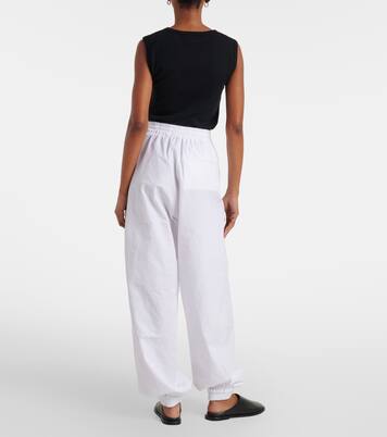 Cotton-blend barrel-leg pants | Róhe