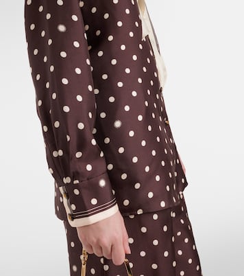 폴카 도트 실크 셔츠 | Zimmermann