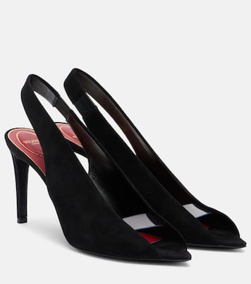 Révélé suede peep-toe pumps | Valentino Garavani