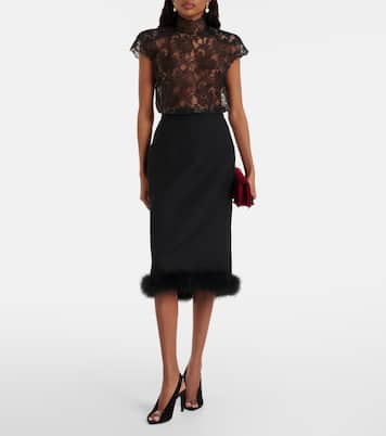 Révélé suede peep-toe pumps | Valentino Garavani