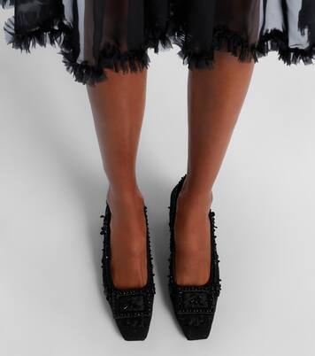 Belle Vivier embellished lace pumps | Roger Vivier