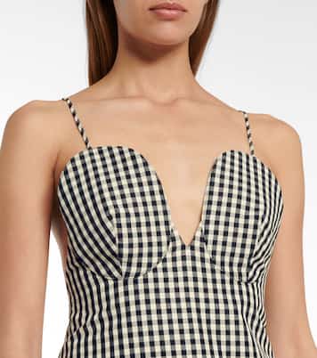 Sienna gingham minidress | Khaite