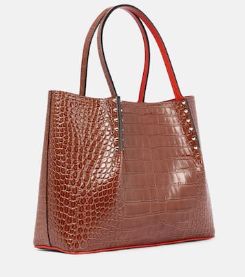 Cabarock Small croc-effect leather tote | Christian Louboutin