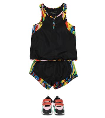 Printed mesh-panel top | Stella McCartney Kids