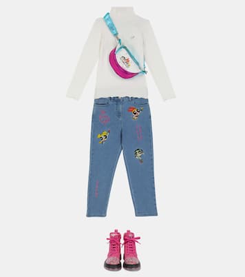 Embroidered jeans | Monnalisa