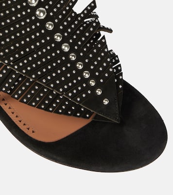 Embellished suede thong sandals | Alaïa