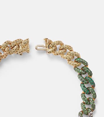 Pulsera Rainbow Medium de oro 18 ct con piedras | Shay Jewelry