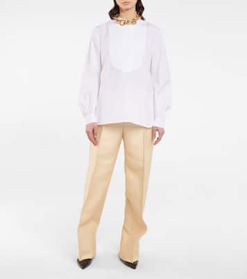 Wool and silk tapered pants | Jil Sander