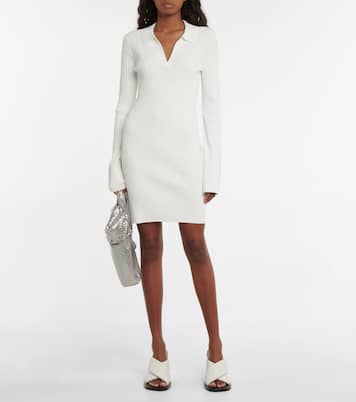 Minikleid aus Rippstrick | Helmut Lang