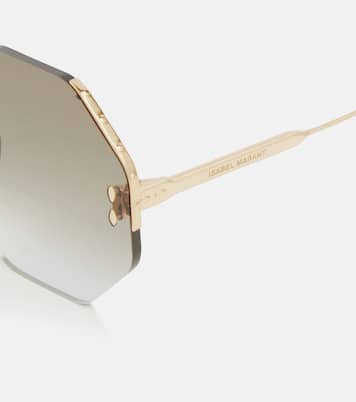 Occhiali da sole ottagonali in metallo | Isabel Marant