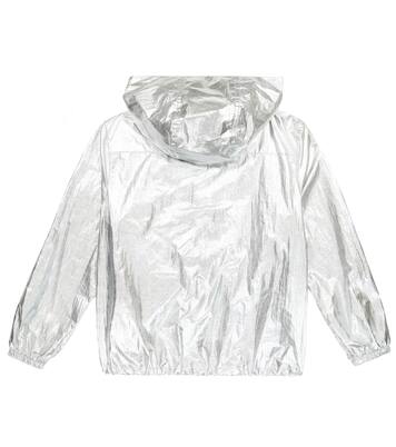 Logo metallic technical jacket | Balmain Kids