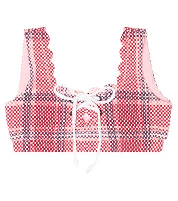 Palm Springs checked bikini top | Marysia Bumby