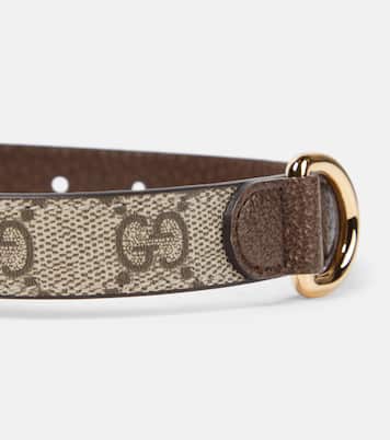 Interlocking G S/M faux leather dog collar | Gucci
