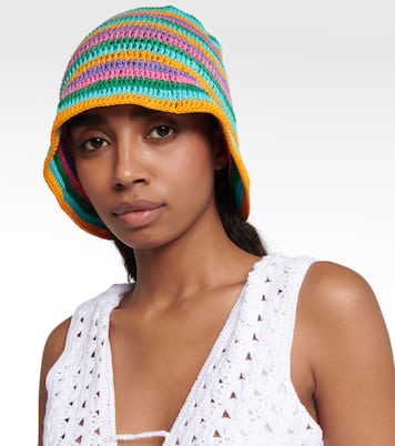Cappello da pescatore in crochet a righe | Anna Kosturova