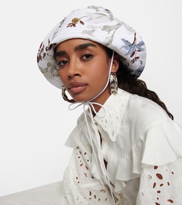Cappello da pescatore in misto lino | Erdem