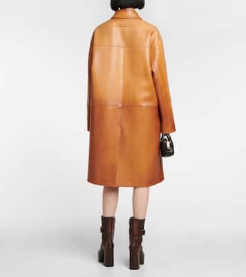 Mantel aus Leder | Miu Miu