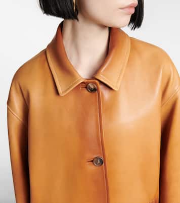Mantel aus Leder | Miu Miu