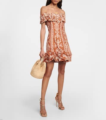 Jardin Calados cotton poplin minidress | Agua by Agua Bendita