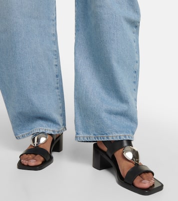 Sandalen Le Cœur aus Leder | Alaïa