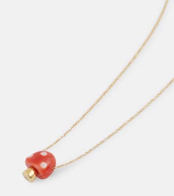 Collier L’Amanita en or 9 ct et corail | Aliita