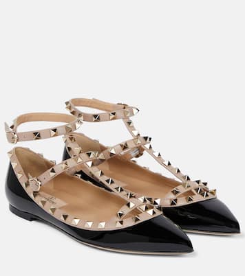 Ballerinas Rockstud aus Lackleder | Valentino Garavani