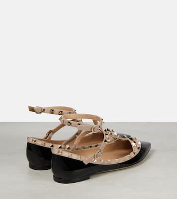 Ballerinas Rockstud aus Lackleder | Valentino Garavani