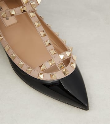 Ballerinas Rockstud aus Lackleder | Valentino Garavani