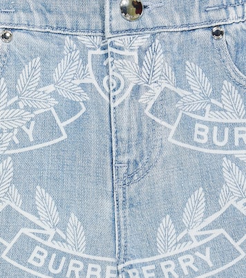 Shorts di jeans con stampa | Burberry Kids