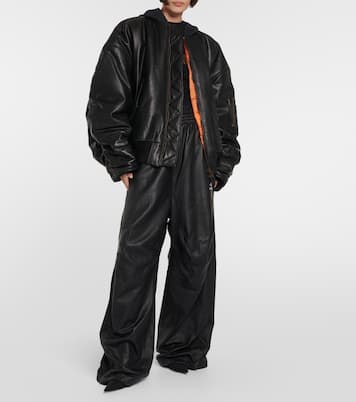 Weite Hose aus Leder | Balenciaga