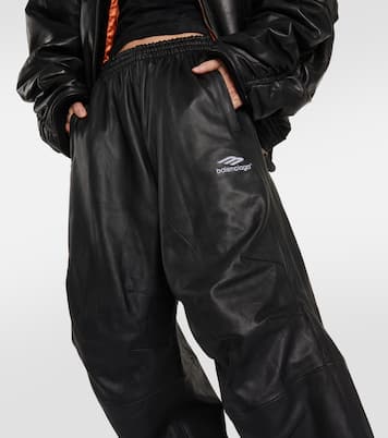 Weite Hose aus Leder | Balenciaga