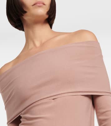 Off-shoulder jersey top | Alaïa