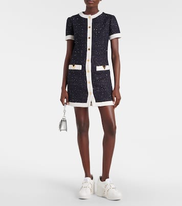 Open Disco leather wedge sneakers | Valentino Garavani