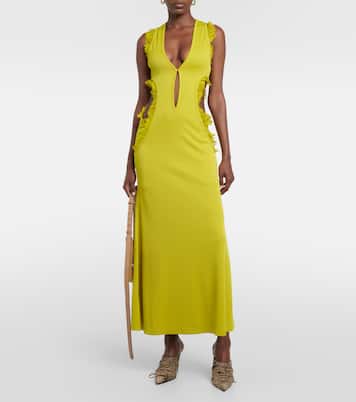 Vestido midi Carina con volantes | Christopher Esber