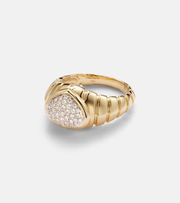 Anello Timo in oro 18kt con diamanti | Marina B