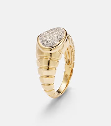 Anello Timo in oro 18kt con diamanti | Marina B