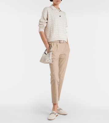 Pantalones chinos en mezcla de algodón | Brunello Cucinelli