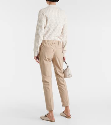 Pantalones chinos en mezcla de algodón | Brunello Cucinelli