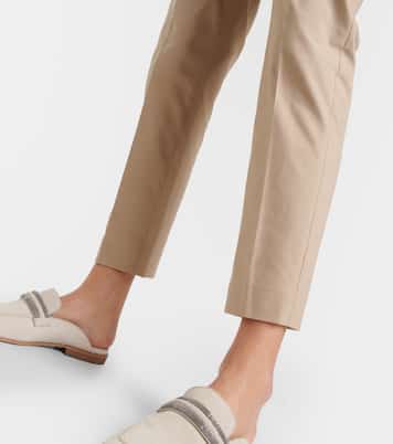Pantalones chinos en mezcla de algodón | Brunello Cucinelli