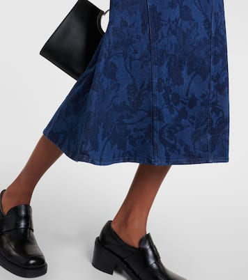 Falda midi de denim | Erdem
