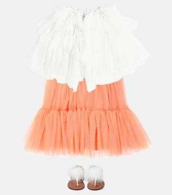 Sandalias Vernice de piel con plumas | PèPè