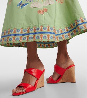 Sandali Twist in pelle con zeppa | Aquazzura